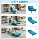 HOMCOM Single Folding 5 Position Convertible Sleeper Chair Bed