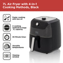 Black+Decker Air Fryer Manual 7L  - Black