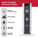 Black+Decker Convection Heater 2.2kw  - White
