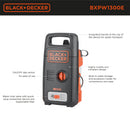 Black+Decker Pressure Washer 1300E  - Black