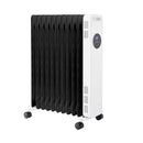 Black+Decker Digital Oil Filled Radiator 2.3kw  - White