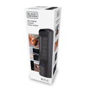 Black+Decker Ceramic Tower Fan Heater 2KW  - Black