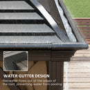 Outsunny 3 x 4m Hardtop Gazebo Aluminium Garden Pavilion