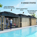 Outsunny 3 x 4m Hardtop Gazebo Aluminium Garden Pavilion