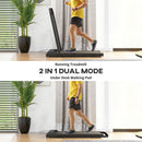 SPORTNOW 2.5HP Folding Treadmill Walking Pad w/ LED Display, No Assembly Orange