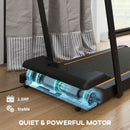 SPORTNOW 2.5HP Folding Treadmill Walking Pad w/ LED Display, No Assembly Orange