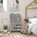 AIYAPLAY Kids Storage Units with 2 Storage Boxes, 67 x 29 x 98cm, Light Grey