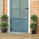 HOMCOM Set Of 2 Potted Artificial Plants With Lavender Flowers