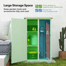 Outsunny Garden Shed Outdoor Tool Storage w/ 2 Shelves 75 x 56 x115cm Green