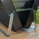 Outsunny Portable BBQ Grill with Suitcase Design for Camping Picnic Party