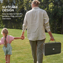 Outsunny Portable BBQ Grill with Suitcase Design for Camping Picnic Party