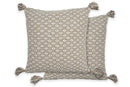 Casablanca - Recycled Cotton Cushion Cover in Taupe