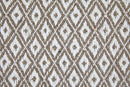 Casablanca - Scandi Woven Recycled Cotton Chair Sofa Setee Bed Throw Over Blanket in Taupe