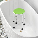 HOMCOM 360 Degree Swivel Shower Stool w/ Non-Slip Feet for Disabled Green