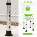 HOMCOM 360 Degree Swivel Shower Stool w/ Non-Slip Feet for Disabled Green