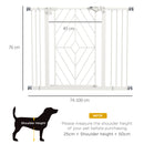 Pressure Fit Safety Gate w/ Auto Closing Door, Double Locking