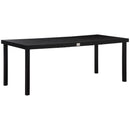 Outsunny Garden Dining Table for 8, Aluminium Frame for Patio, Natural