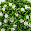 HOMCOM Set of 2 Artificial Plants with Rose Flower in Pot, 60cm