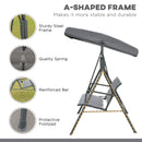 Outsunny Garden Swing 3 Seater-Grey