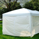 Outsunny Gazebo 3m x 6m - White Garden Shelter