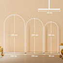 Outsunny Wedding Arch Frame Set, 2.2, 2, 1.8 m Arch Backdrop Stand White