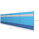 Outsunny Camping Windbreaks with Clear Windows and Carry Bag, 725 x 140cm