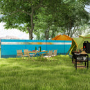 Outsunny Camping Windbreaks with Clear Windows and Carry Bag, 725 x 140cm