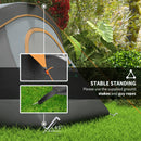 Outsunny Outdoor  Camping Tent For 5-6 W/ Bag, Fibreglass & Steel Frame