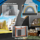 Outsunny Outdoor  Camping Tent For 5-6 W/ Bag, Fibreglass & Steel Frame