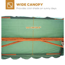 Outsunny Wooden Garden Swing Seat 3 Seater