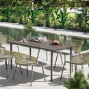 Outsunny Garden Table with Rust Resistant Metal Frame