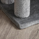 PawHut Pet Stairs with 3-step Stair, Scratching Posts, Platforms, Toy Ball
