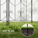 Outsunny Set of 2 Metal Garden Trellis, Outdoor Trellis Panels, 150 x 50 cm