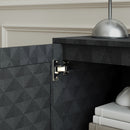 HOMCOM Modern Storage Cupboard with Adjustable Shelf and 2 Doors