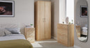 Denver Ready Assembled 3 Piece Bedroom Furniture Set  - Oak