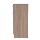 Denver Ready Assembled Chest Of Drawers with 3 Drawers - Oak