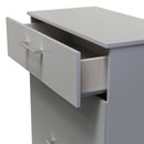 Denver Ready Assembled Chest Of Drawers with 3 Drawers - Grey