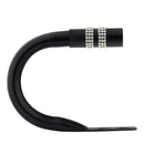 Diamante - Pair of Holdaback Tiebacks with End Finials in Matt Black
