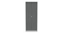 Glitz Ready Assembled Wardrobe with 2 Doors  - Shadow Matt & Grey