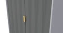 Glitz Ready Assembled Open Wardrobe  - Shadow Matt & Grey