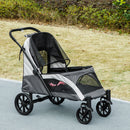 PawHut Easy Folding Pet Stroller for Large Dogs