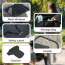 PawHut Easy Folding Pet Stroller for Large Dogs