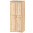 Dakar Ready Assembled Wardrobe with 2 Doors  - Modern Oak