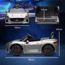 AIYAPLAY 12V Maserati Gran Turismo Folgore Lincesed Kids Electric Car, Grey