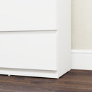 HOMCOM Bedroom Chest Of Drawers, 5 Drawers Dresser, Drawer Unit, White