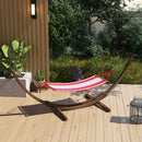 Outsunny 3(m) Wooden Hammock Stand for Garden, Patio, Brown