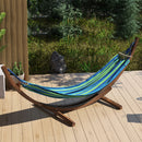 Outsunny 3(m) Wooden Hammock Stand for Garden, Patio, Brown
