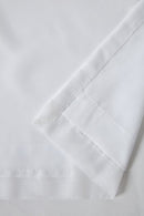 Lined Eyelet Voile Curtain Pair in White