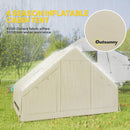 Outsunny Inflatable Camping Tent with Pump, 2-4 Person Glamping Tent
