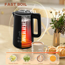HOMCOM 1.5L 3000W Fast Boil Electric Kettle and 2 Slice Toaster Set